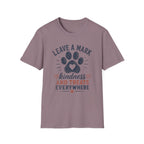 Leave A Mark Kindness and Treats Everywhere Pawprint T-Shirt