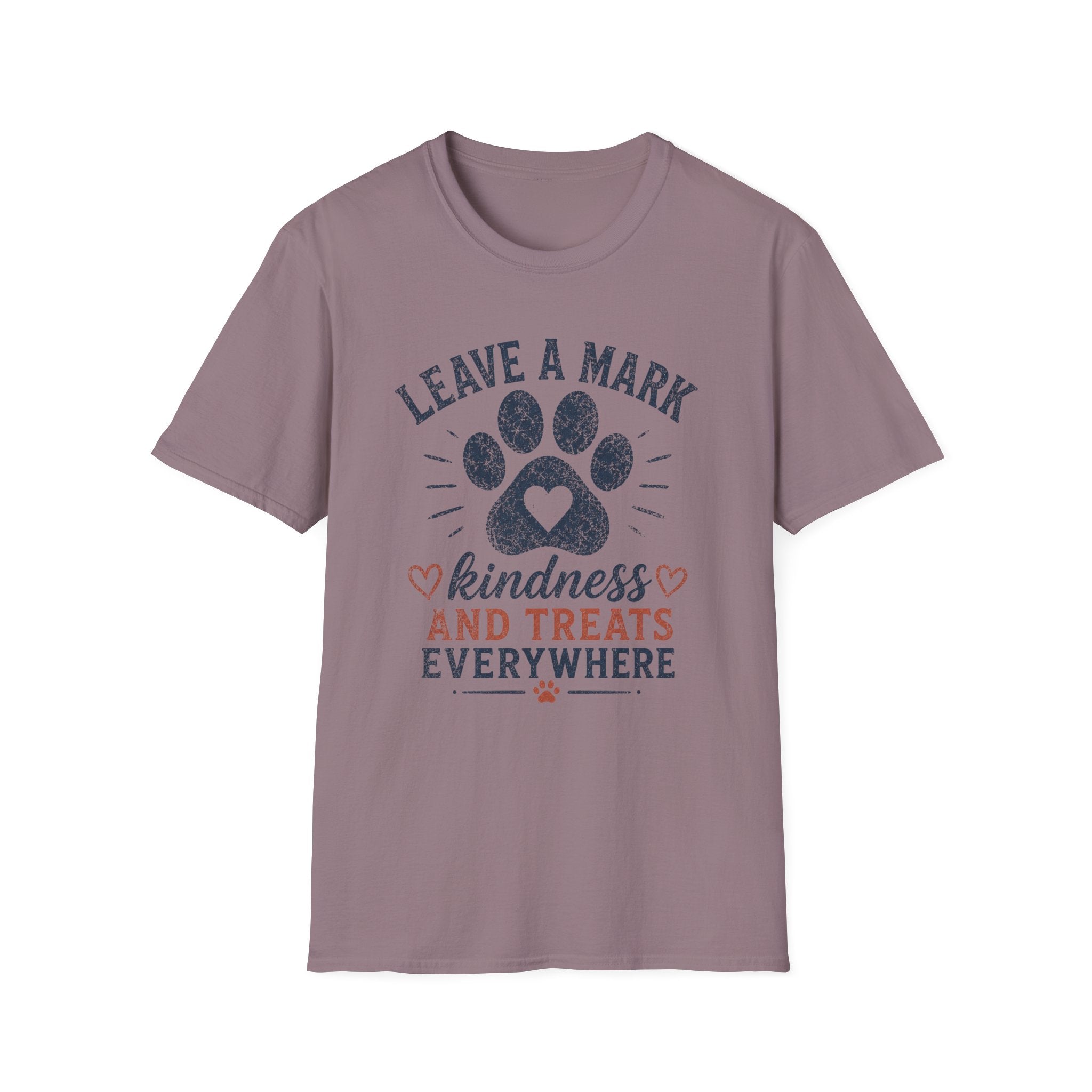 Leave A Mark Kindness and Treats Everywhere Pawprint T-Shirt