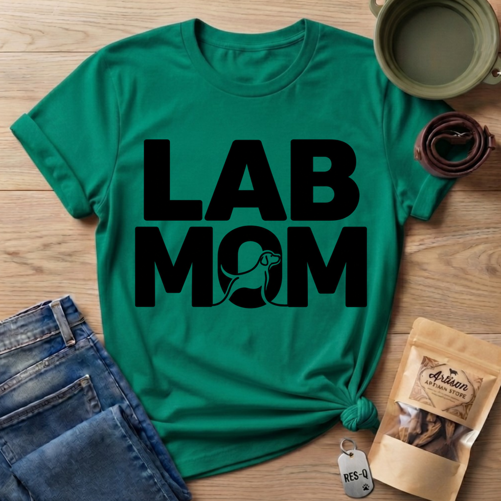 Lab Mom Text T-Shirt