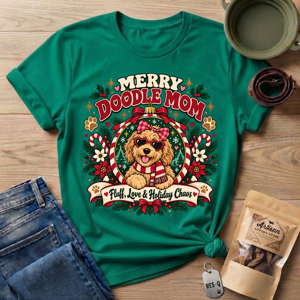 Merry Doodle Mom T-Shirt