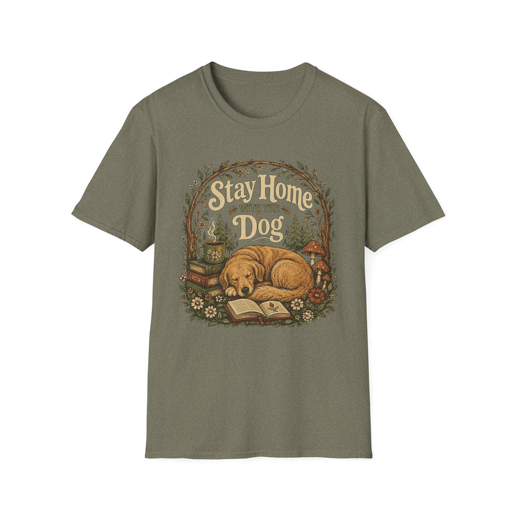 Stay Home With The Dog T-Shirt