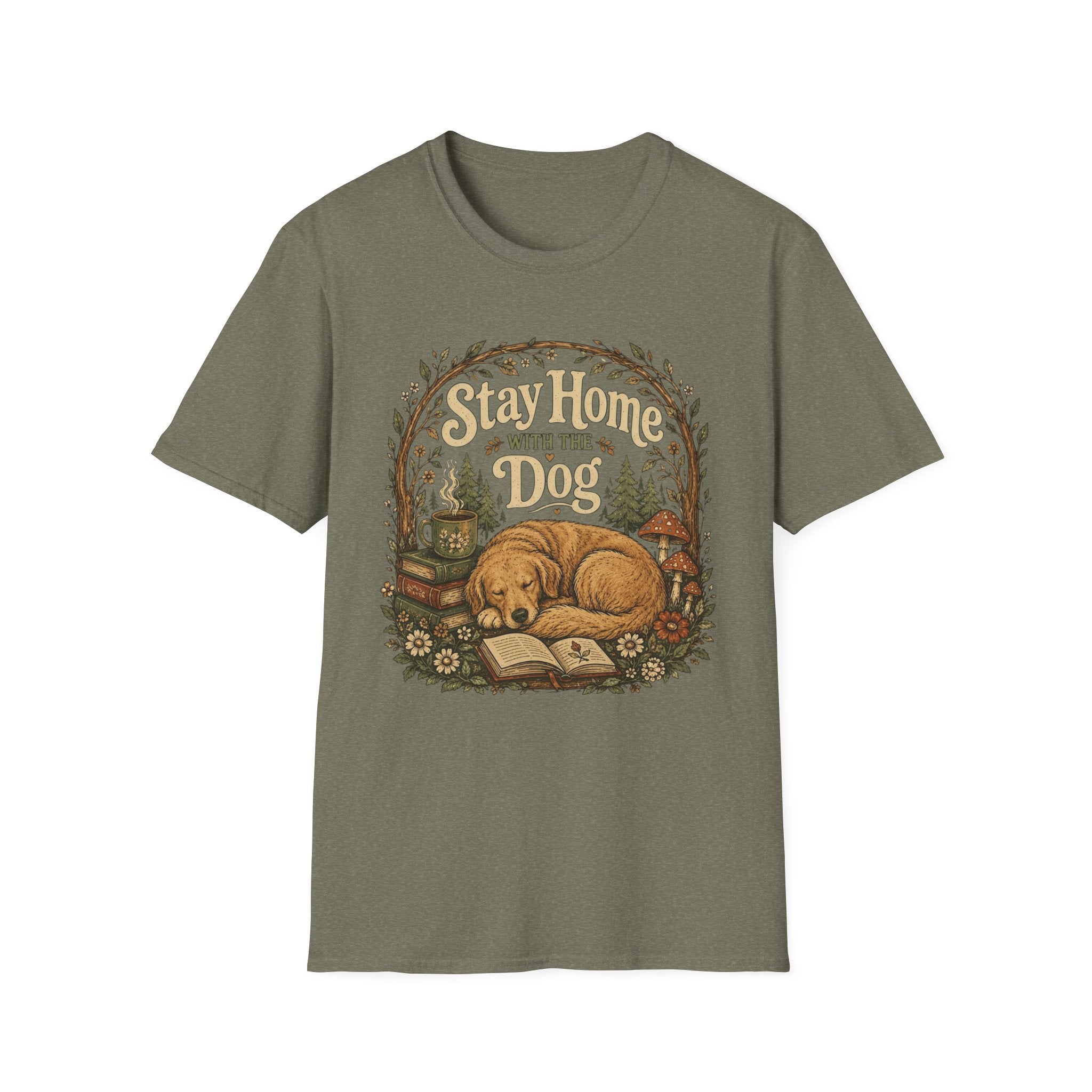 Stay Home With The Dog T-Shirt