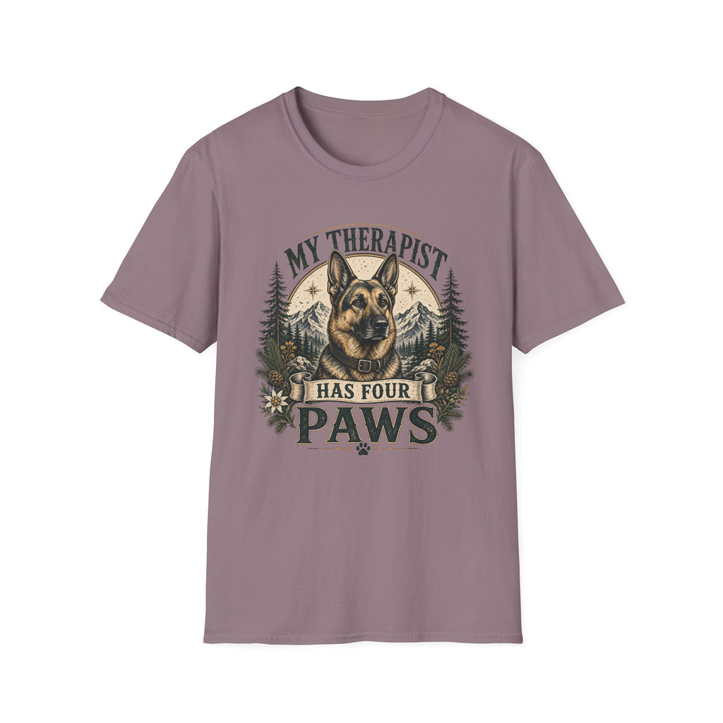 German Shepherd My Therapist Has Four Paws T-Shirt