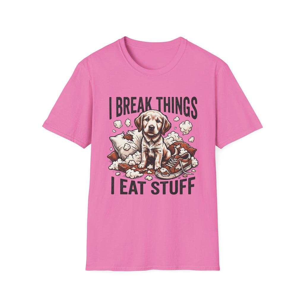 I Break Things I Eat Stuff Puppy T-Shirt