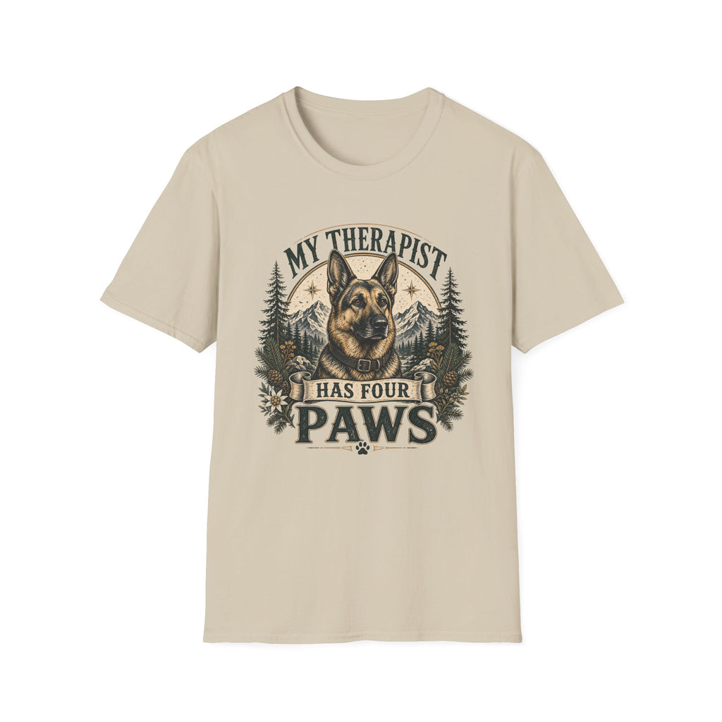 German Shepherd My Therapist Has Four Paws T-Shirt