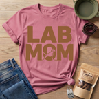 Lab Mom Text T-Shirt