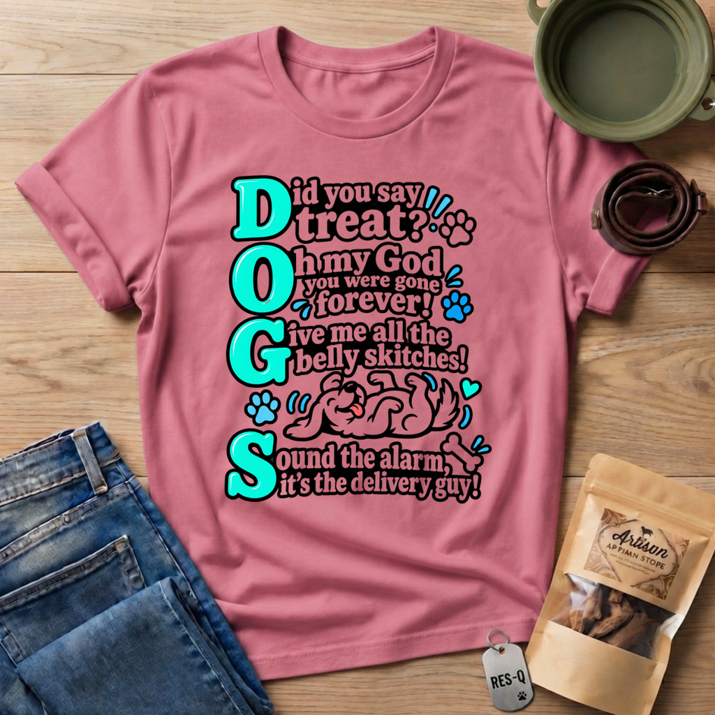 Teal DOGS   T-Shirt