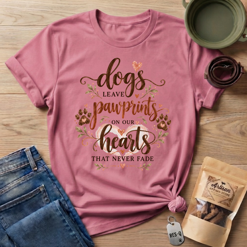 Pawprints Hearts T-Shirt