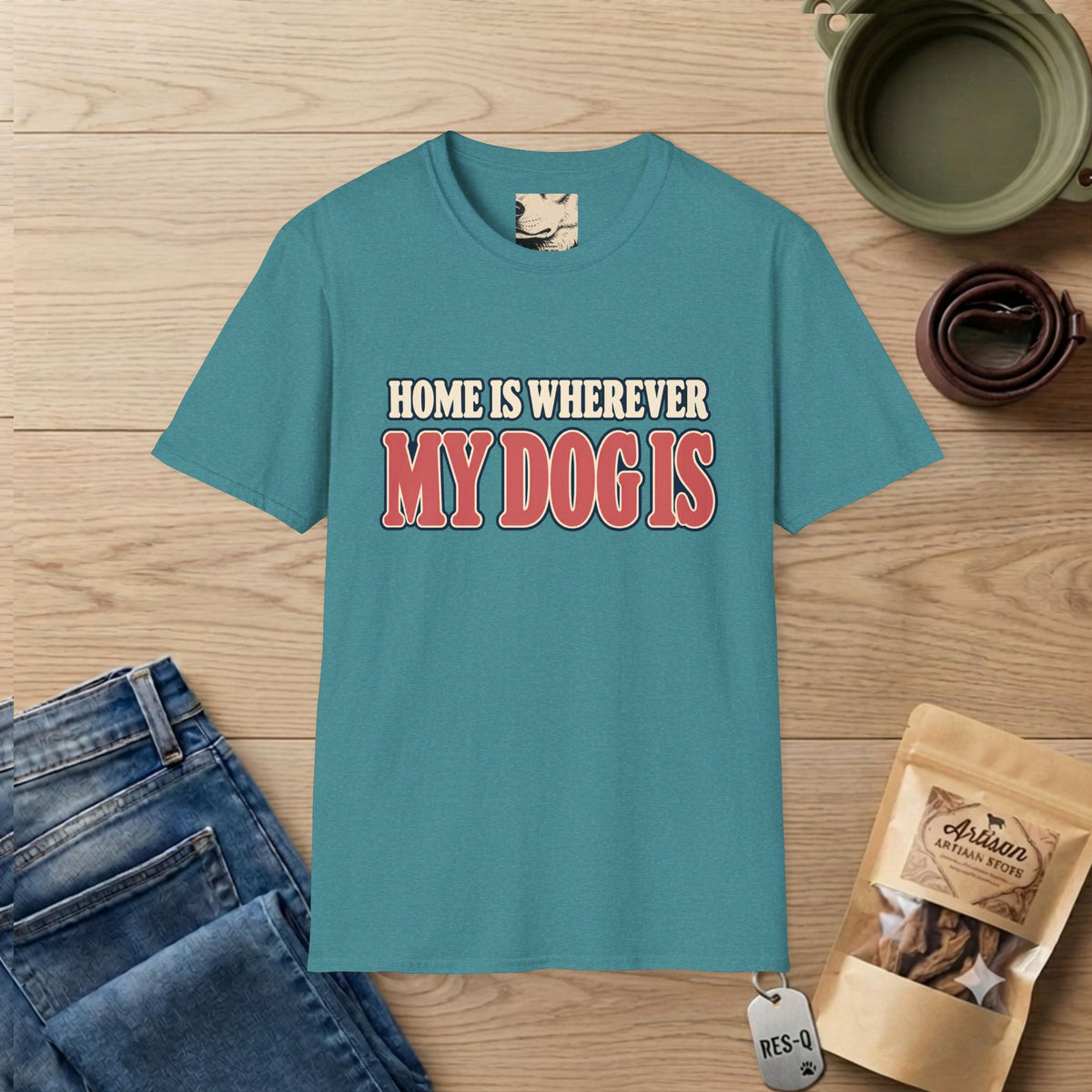 Home Is Text T-Shirt