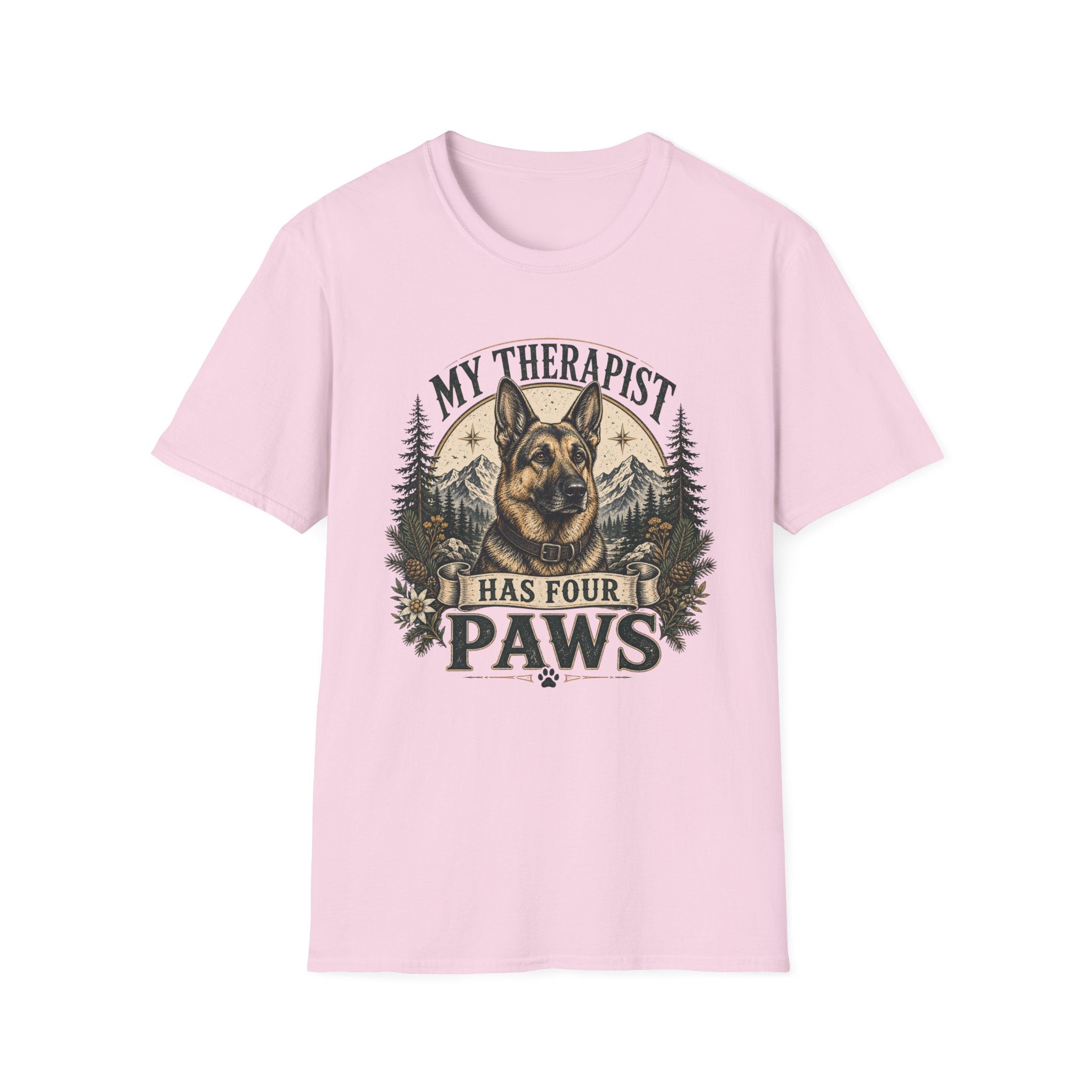 German Shepherd My Therapist Has Four Paws T-Shirt
