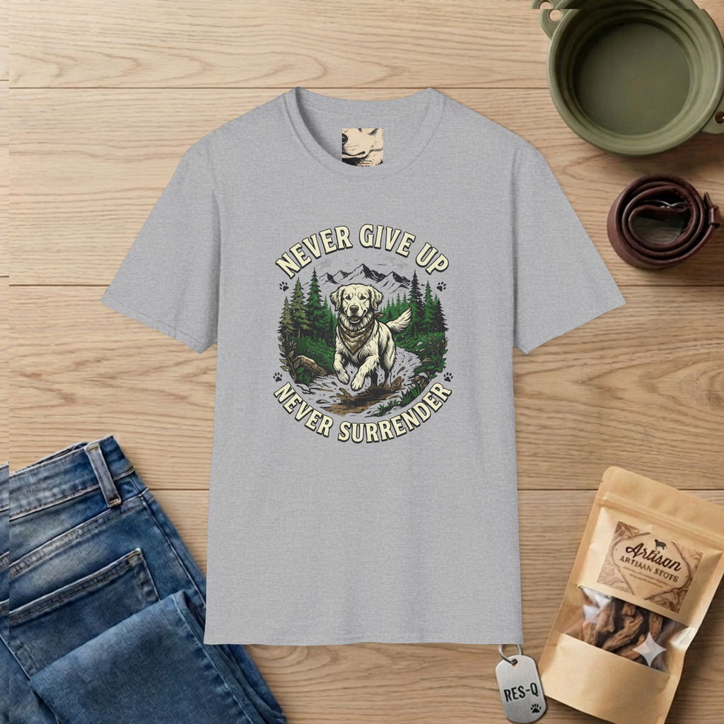 Rugged Never Give Up Never Surrender T-Shirt