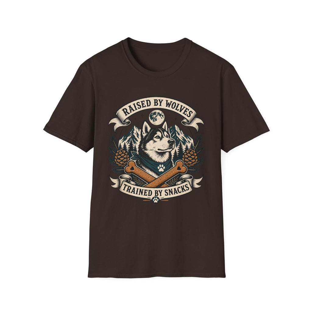 Raised By Wolves Trained By Snacks T-Shirt