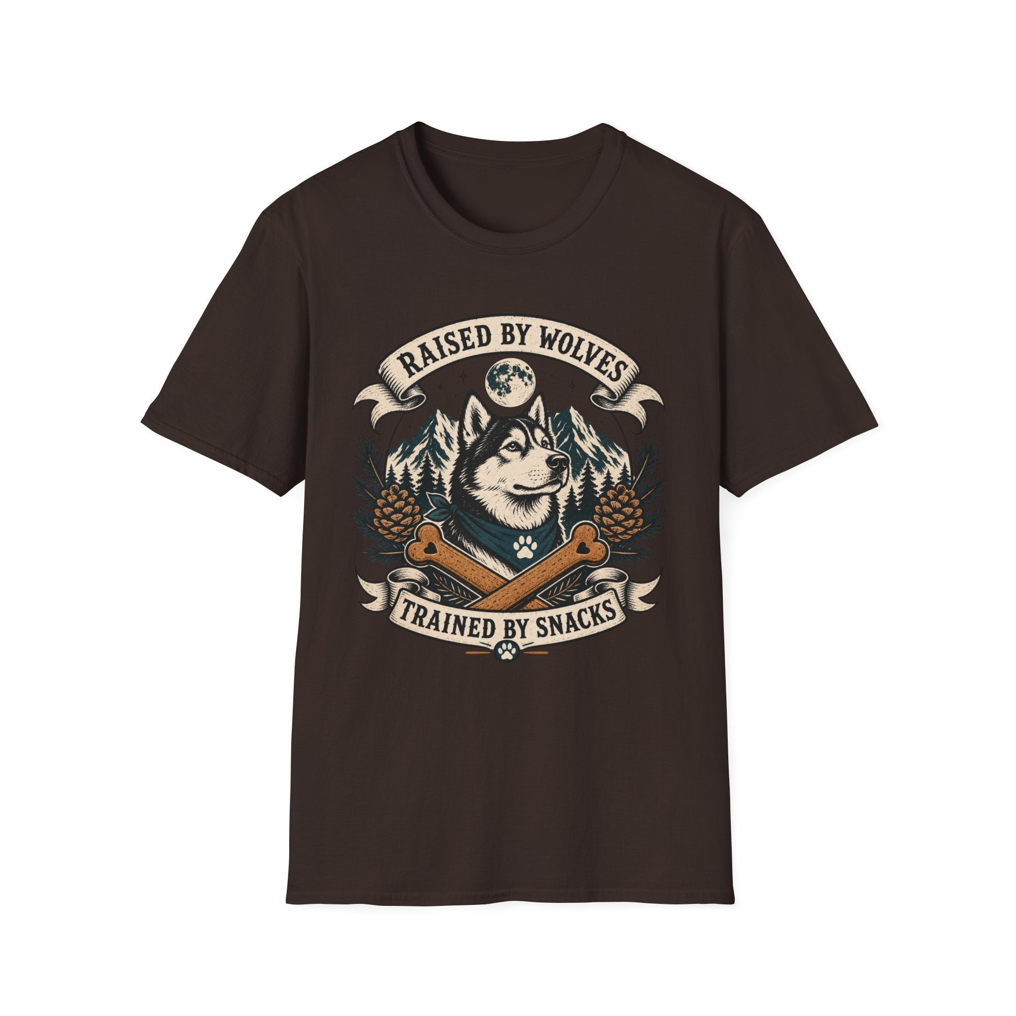 Raised By Wolves Trained By Snacks T-Shirt