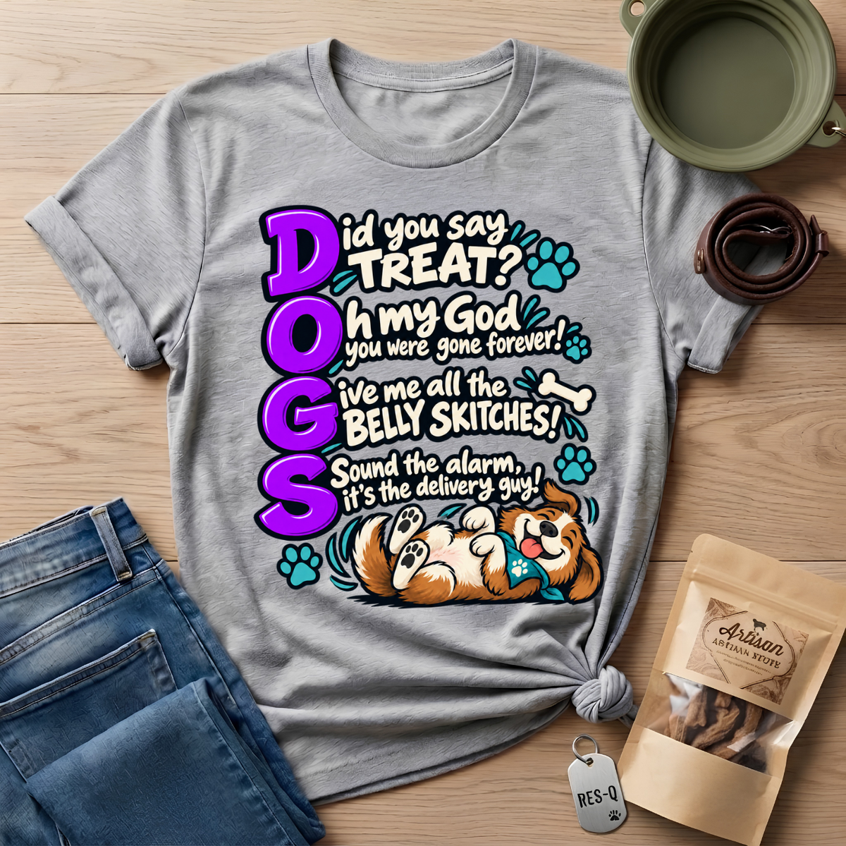 Violet DOGS   T-Shirt