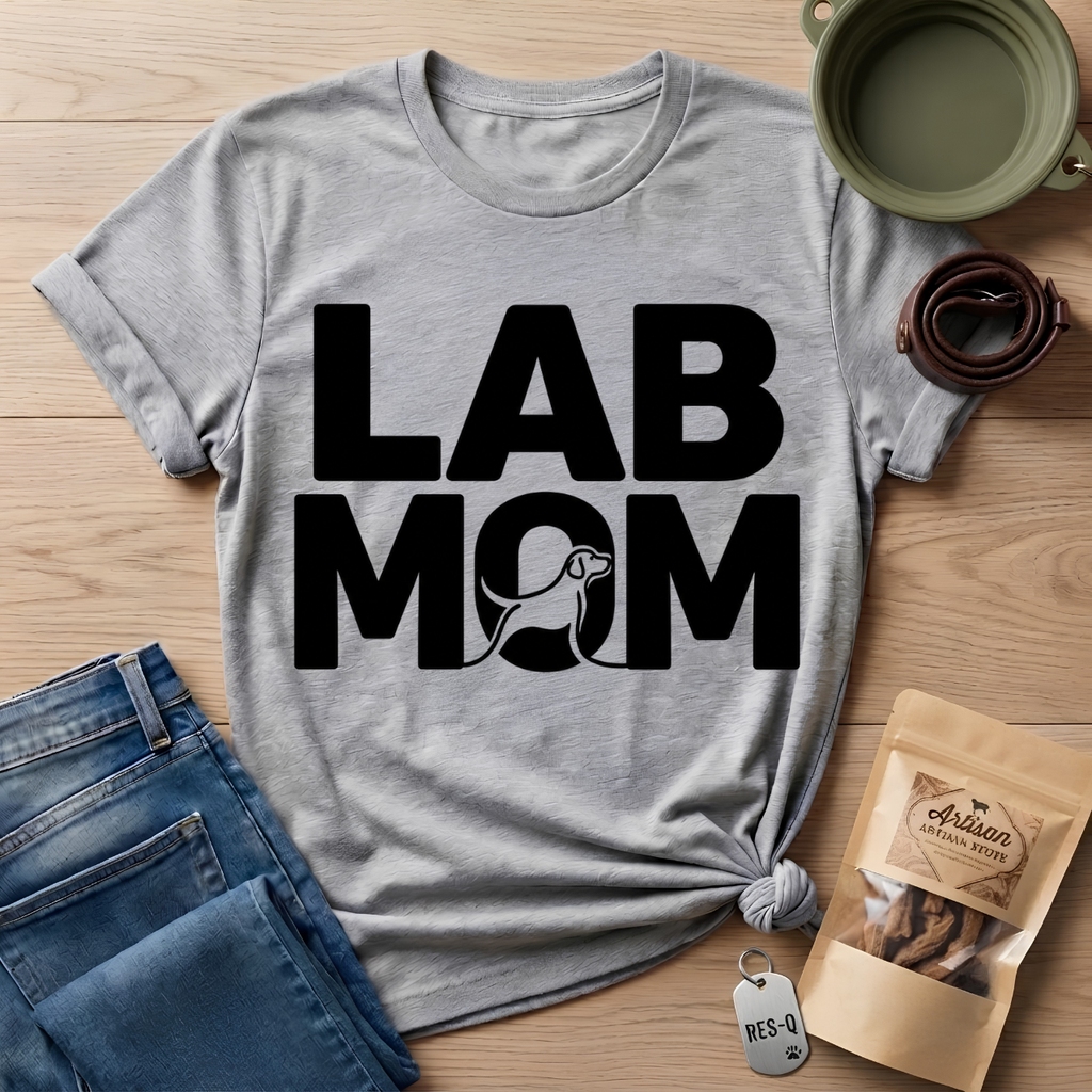Lab Mom Text T-Shirt