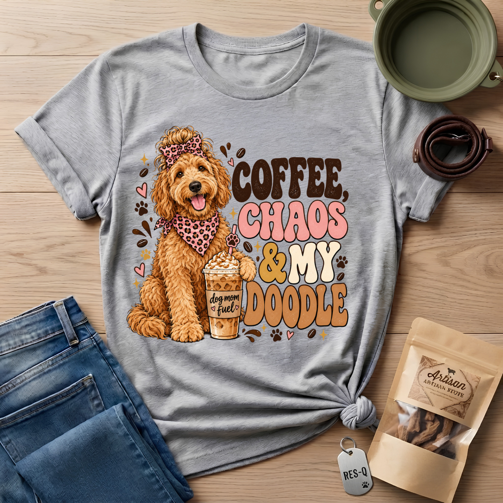 Coffee Doodle Mom T-Shirt