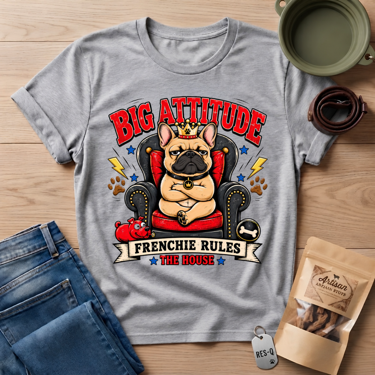 Frenchie Rules House T-Shirt