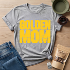 Golden Mom Text T-Shirt