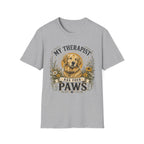 Golden Retriever My Therapist Has Four Paws T-shirt