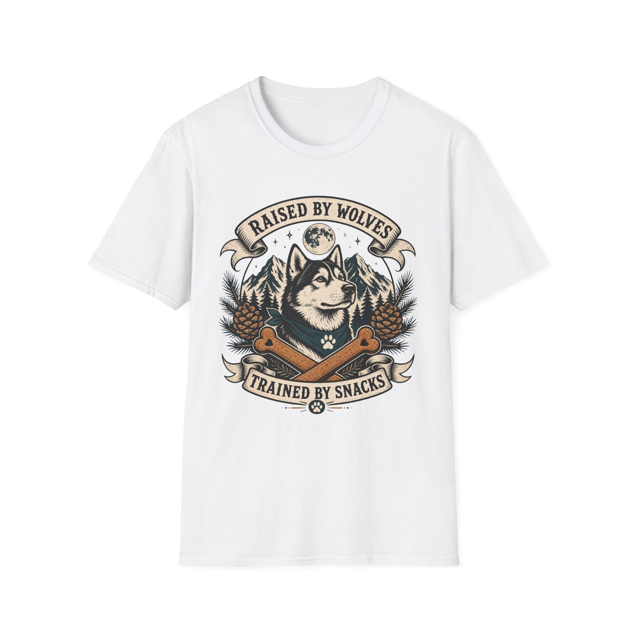 Raised By Wolves Trained By Snacks T-Shirt