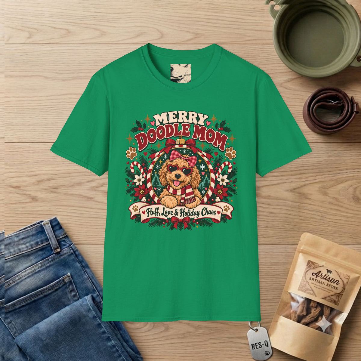 Merry Doodle Mom T-Shirt