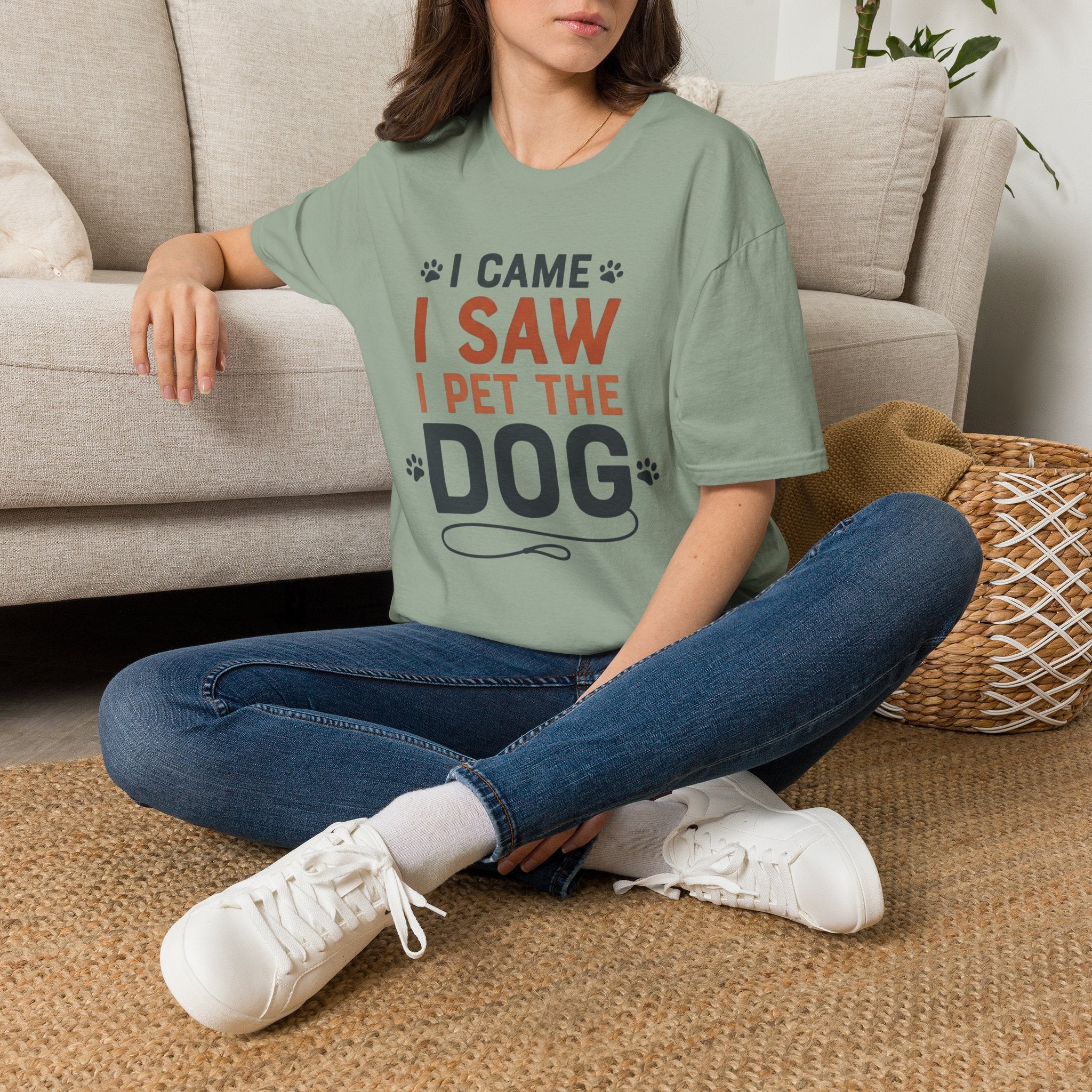 I Came I Saw I Pet The Dog T-Shirt