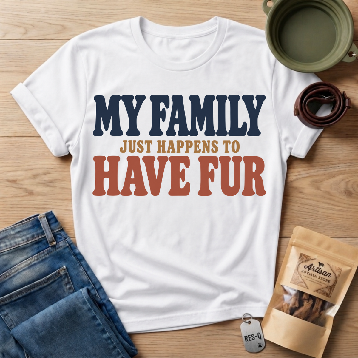 My Family Text T-Shirt