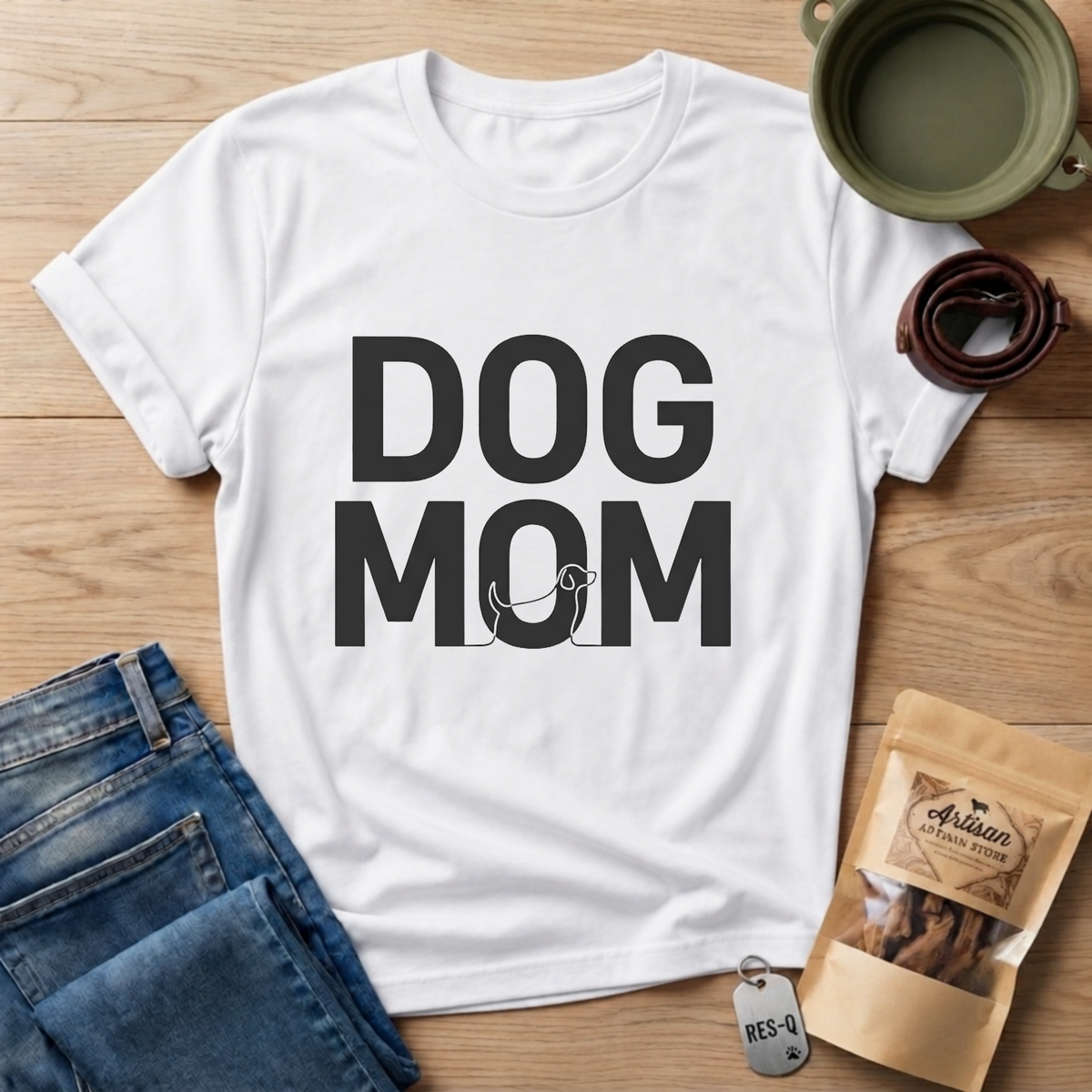 Dog Mom Simple T-Shirt