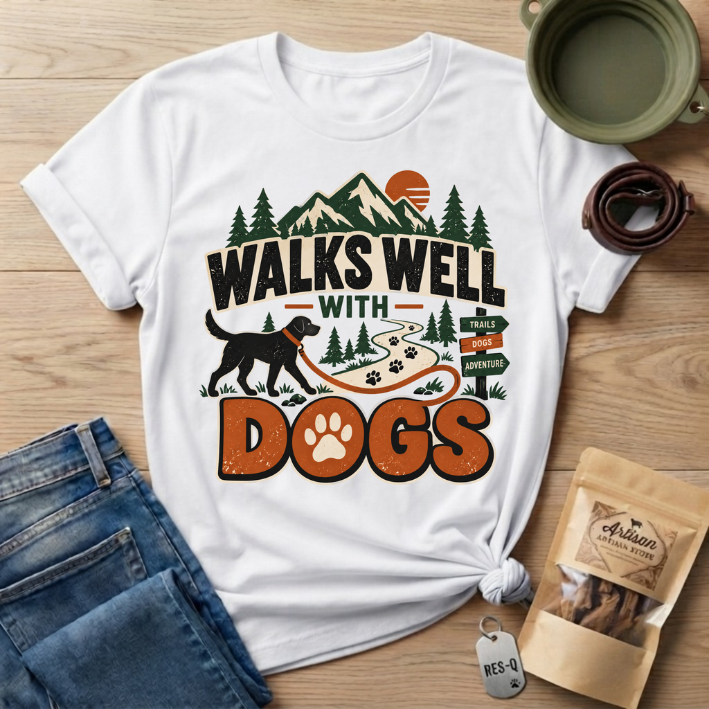 Walks Well Dogs T-Shirt