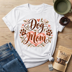 Dog Mom Heart T-Shirt