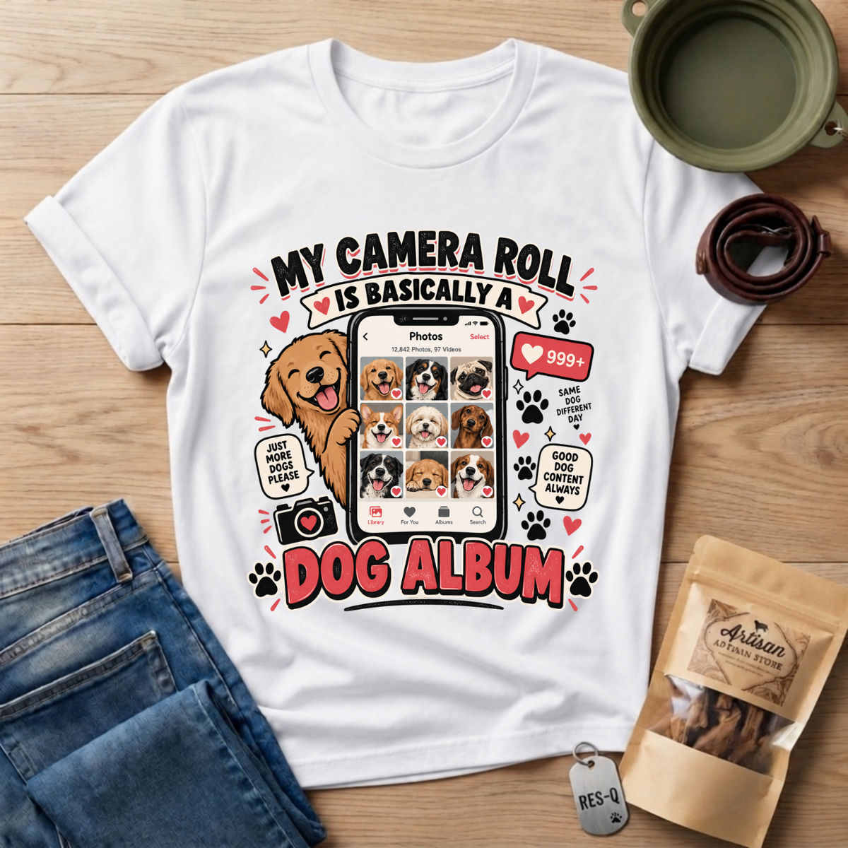 Dog Album T-Shirt