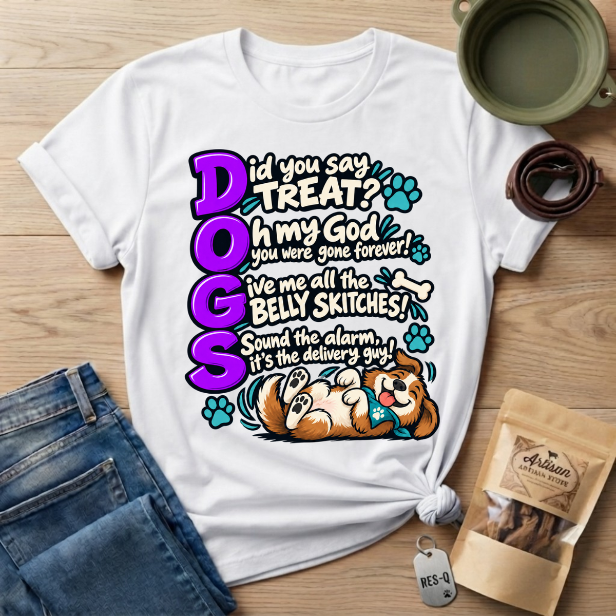Violet DOGS   T-Shirt