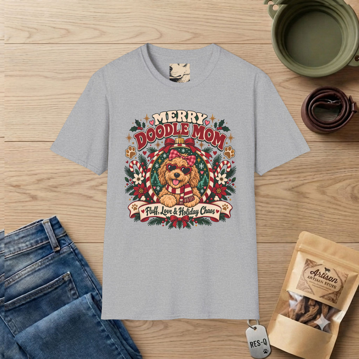 Merry Doodle Mom T-Shirt