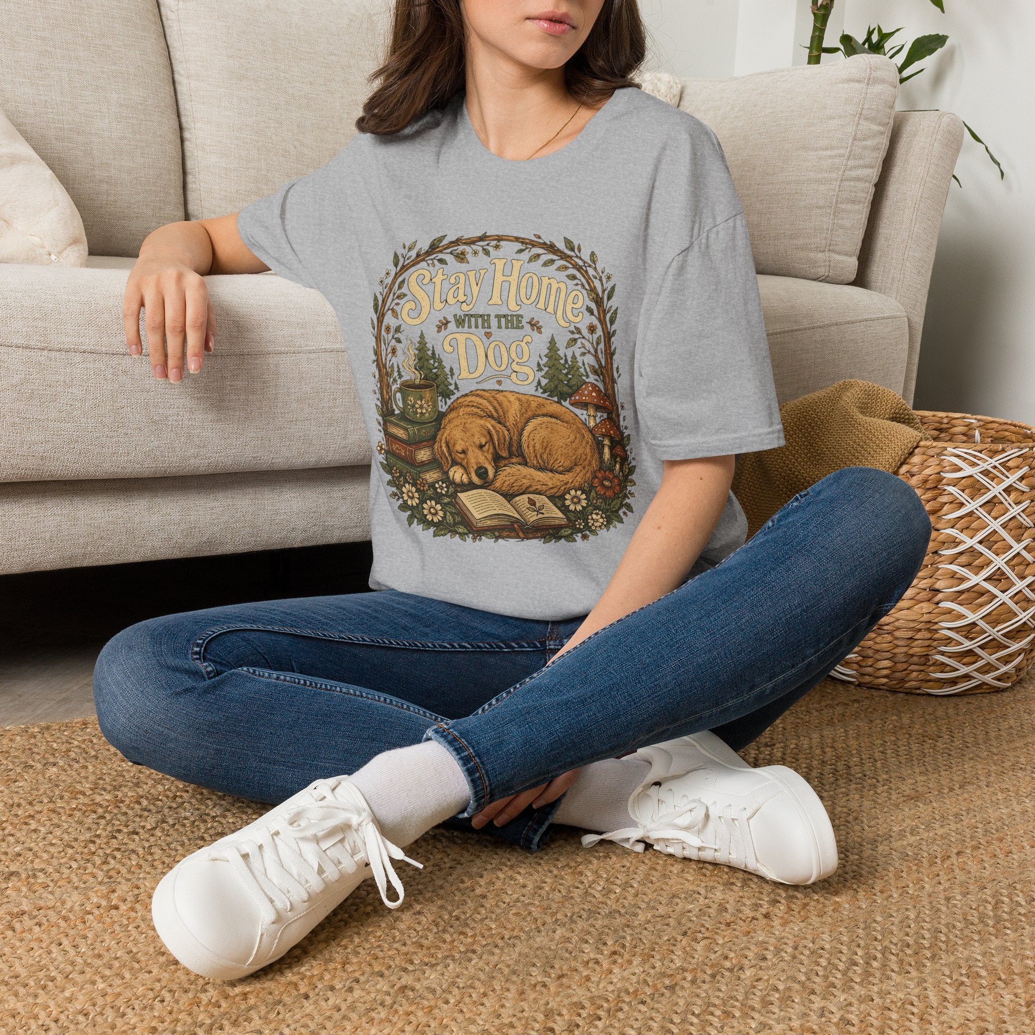 Stay Home With The Dog T-Shirt