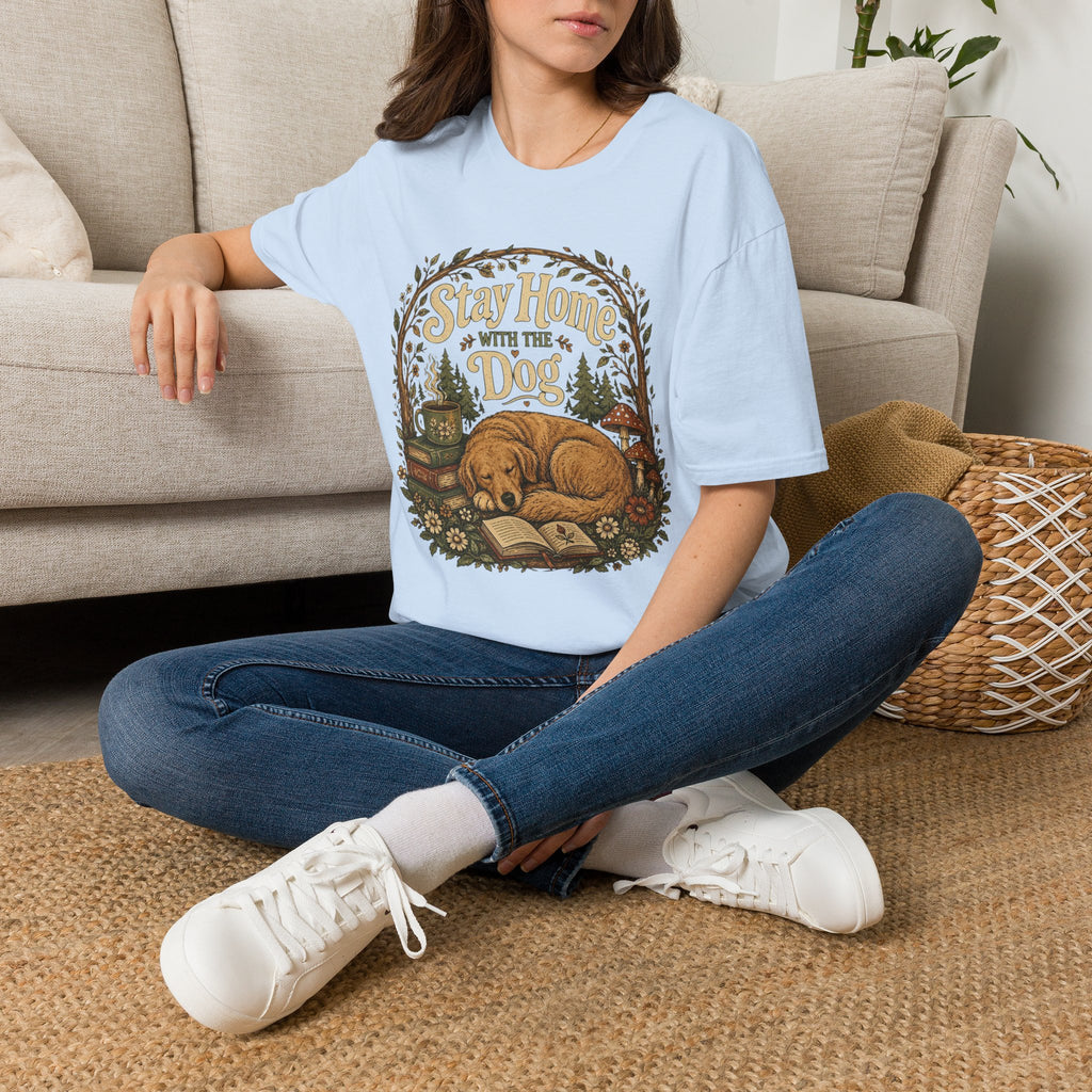 Stay Home With The Dog T-Shirt