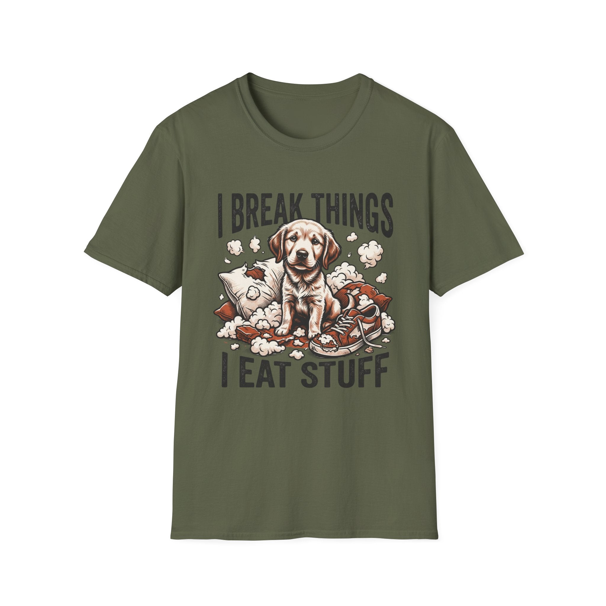 I Break Things I Eat Stuff Puppy T-Shirt