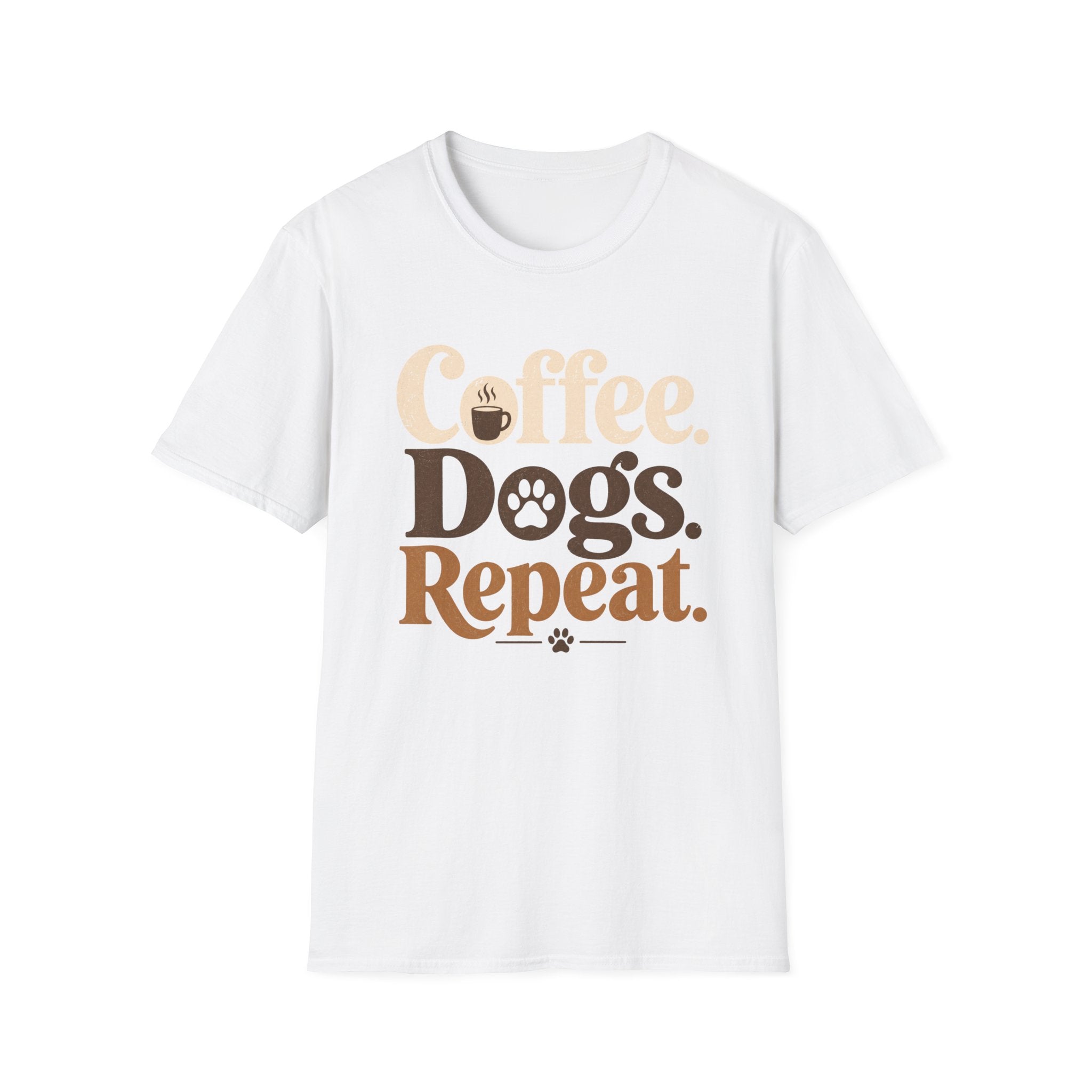 Coffee Dogs Repeat T-Shirt