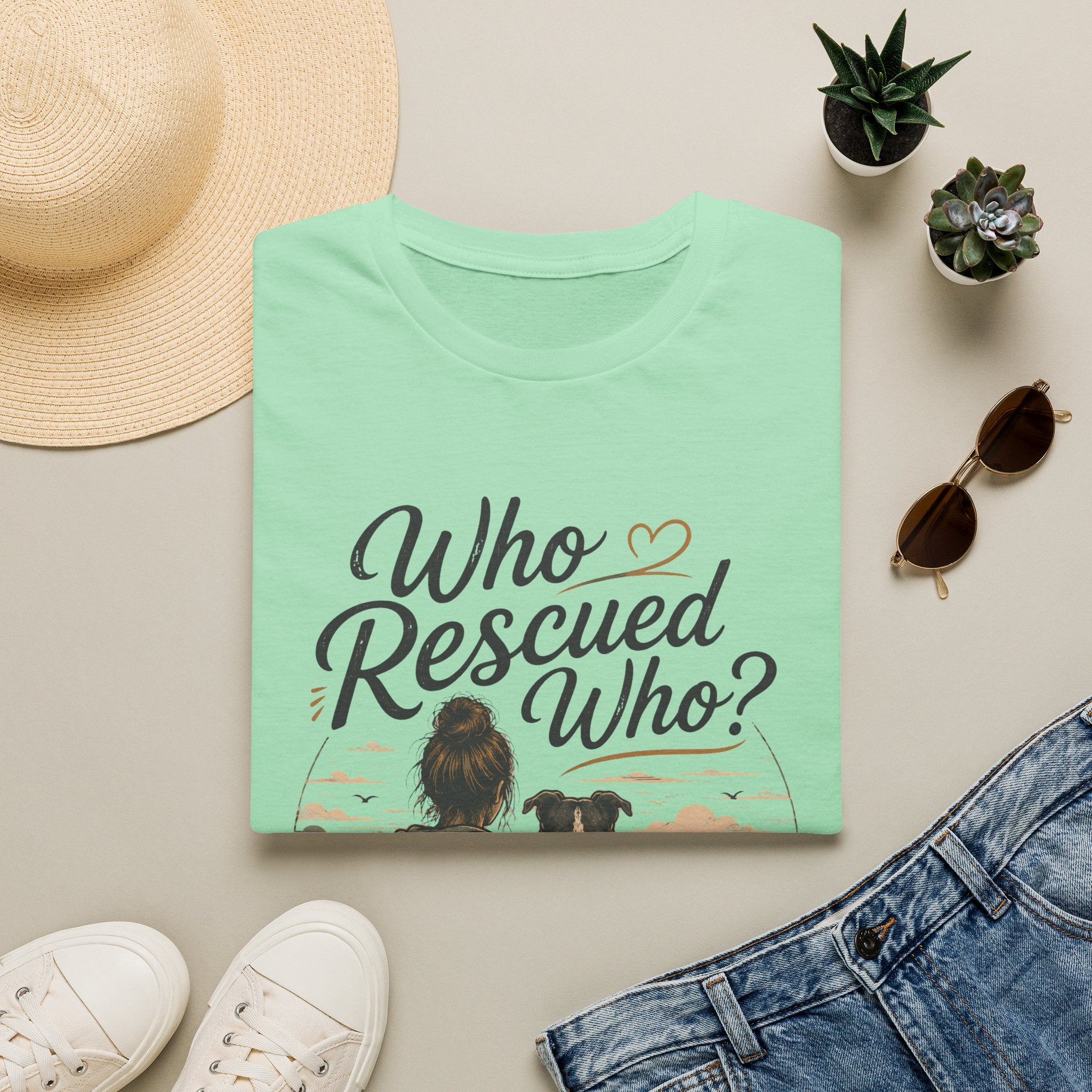 Who Rescued Who T-Shirt