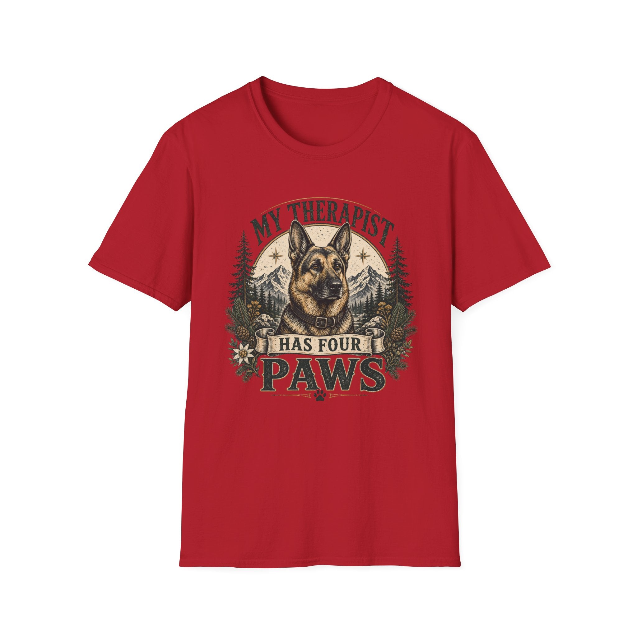 German Shepherd My Therapist Has Four Paws T-Shirt