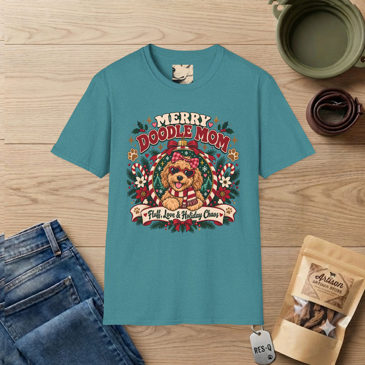 Merry Doodle Mom T-Shirt