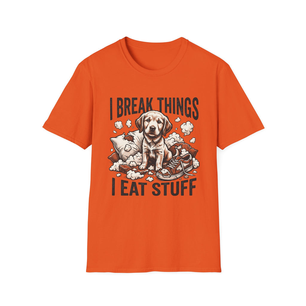 I Break Things I Eat Stuff Puppy T-Shirt