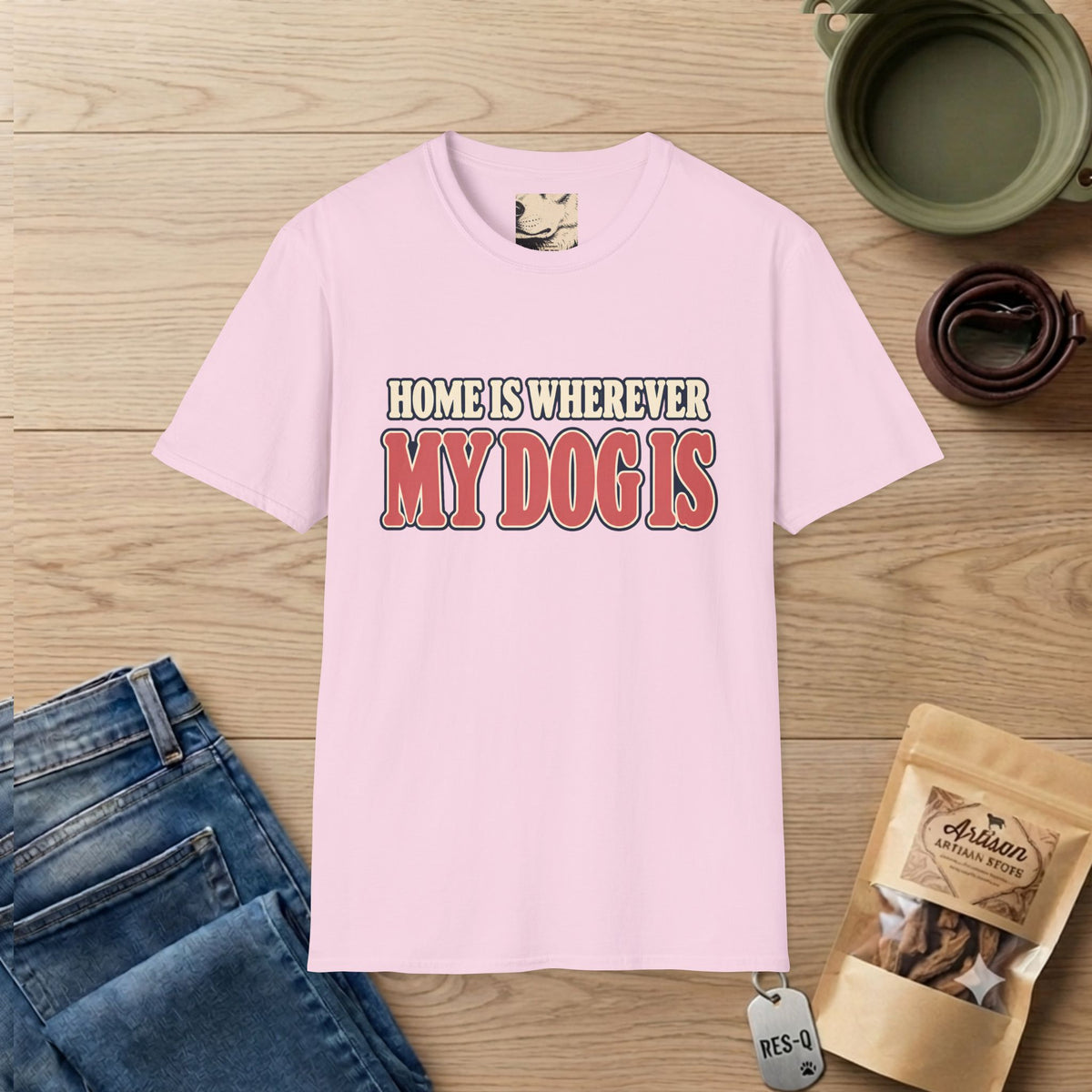 Home Is Text T-Shirt