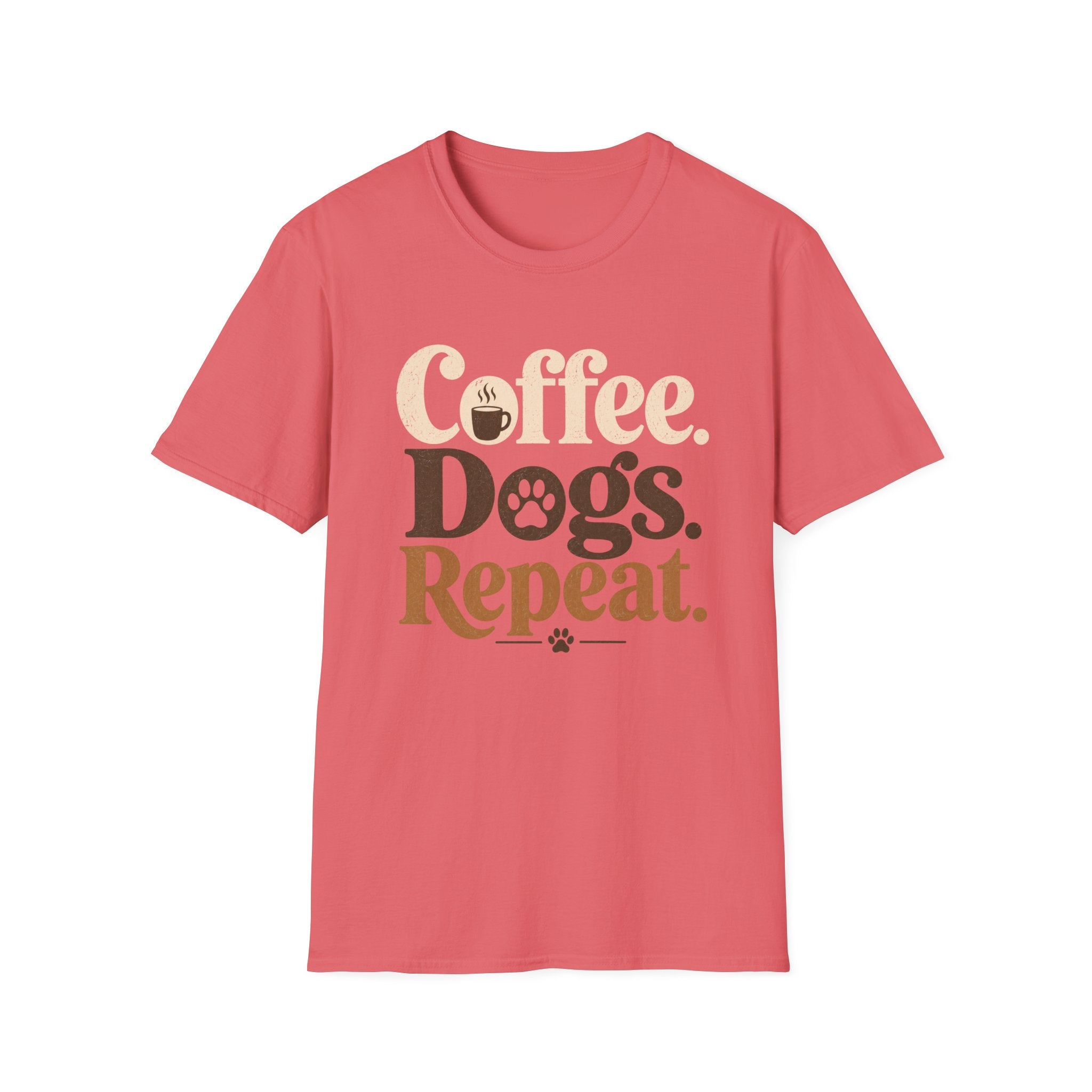 Coffee Dogs Repeat T-Shirt