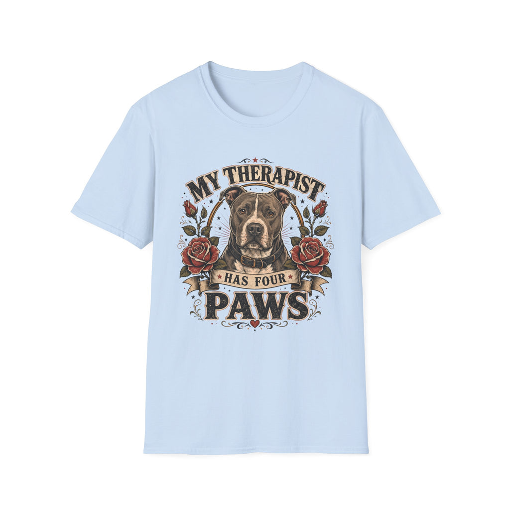 Pitbull My Therapist Has Four Paws T-Shirt