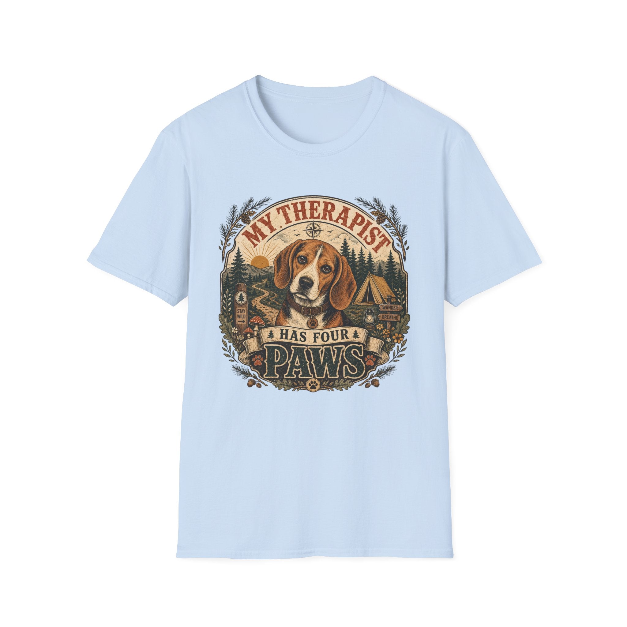 Beagle My Therapist Has Four Paws T-Shirt