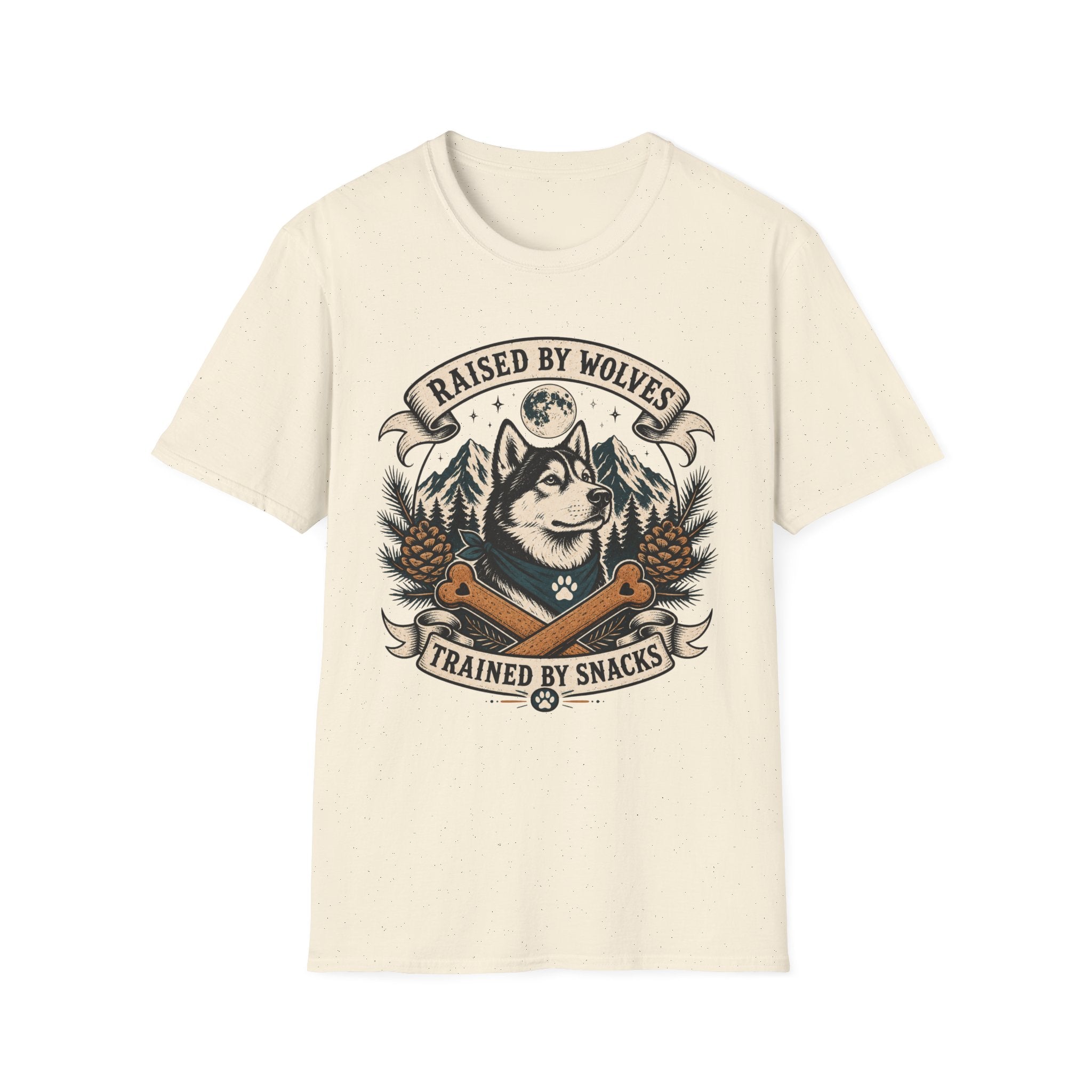 Raised By Wolves Trained By Snacks T-Shirt