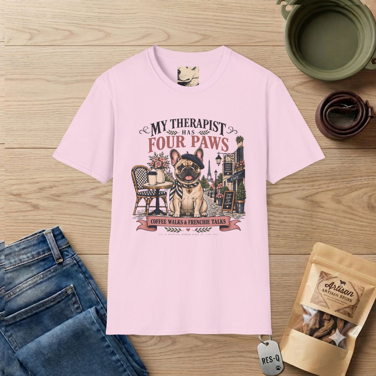 Frenchie Therapist T-Shirt