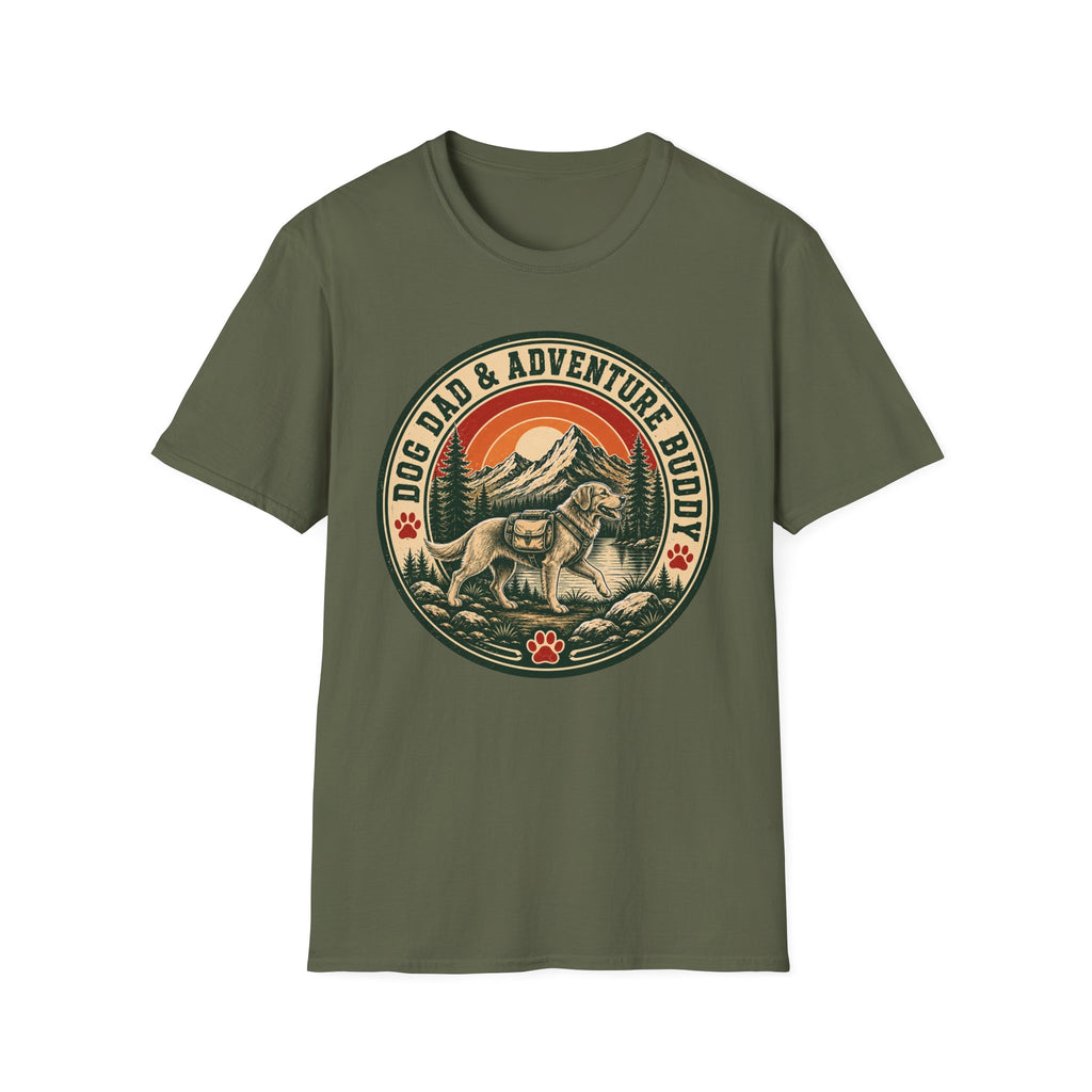 Dog Dad Adventure Buddy T-Shirt
