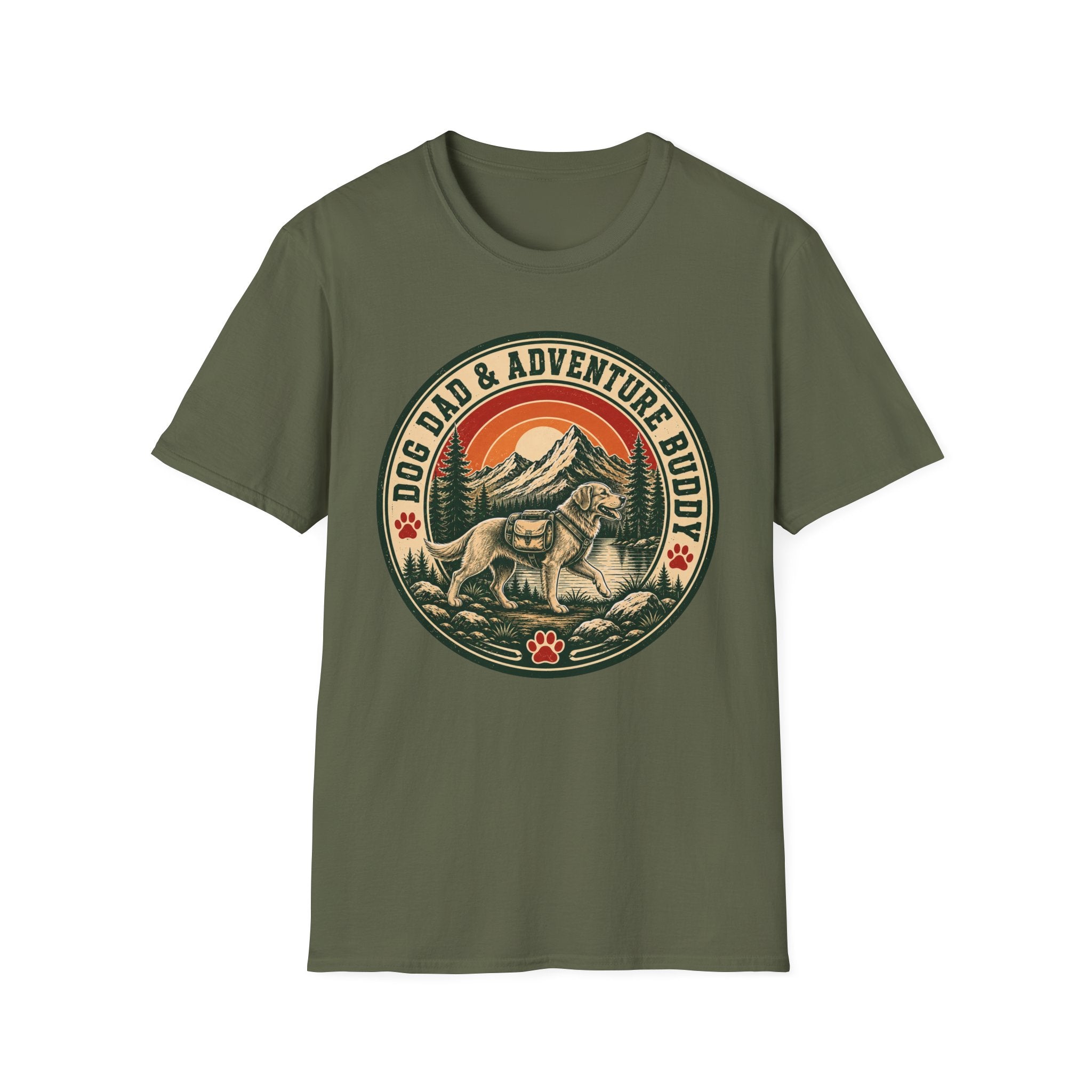 Dog Dad Adventure Buddy T-Shirt