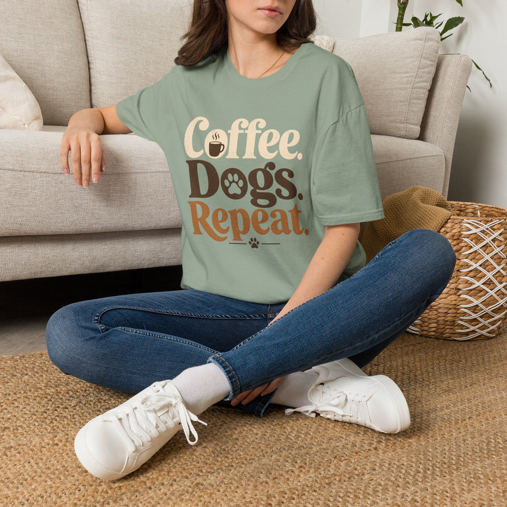 Coffee Dogs Repeat T-Shirt
